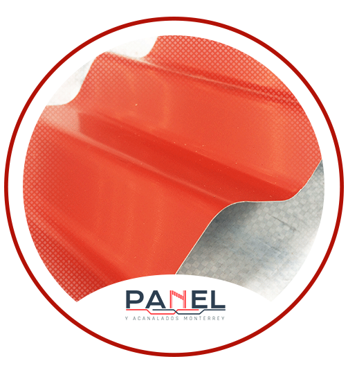 Lámina ondulada O30 de acero pintro.