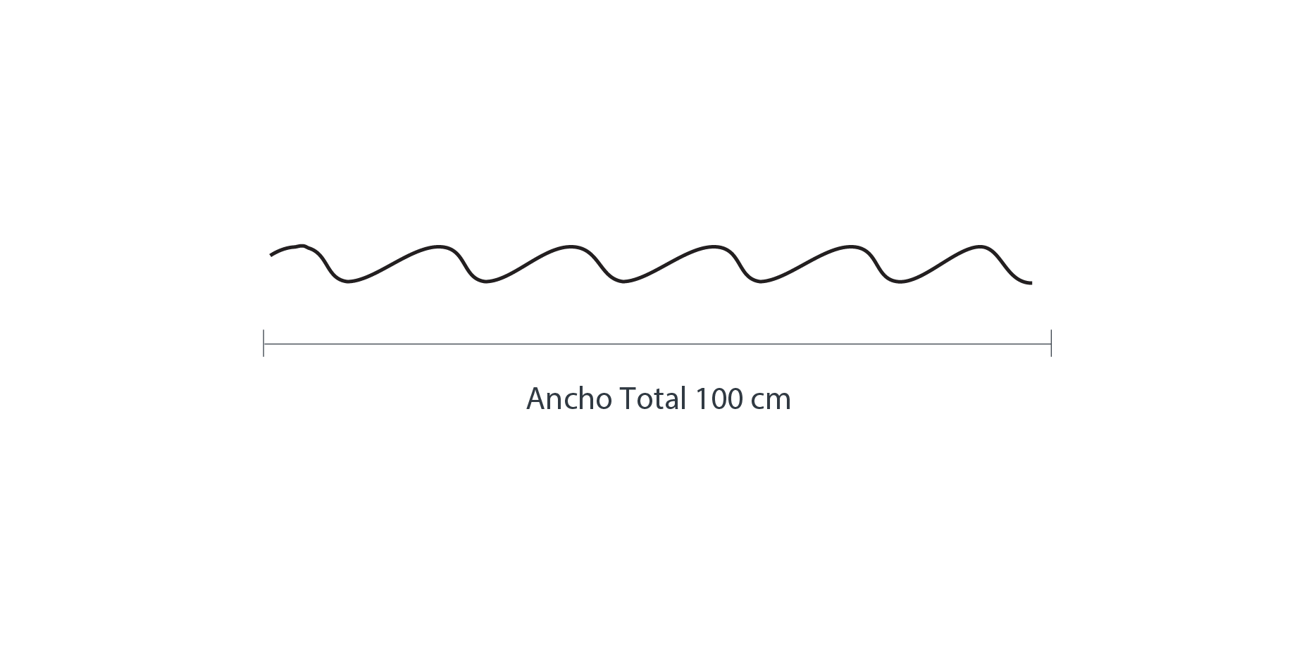 Medidas de la lámina galvateja tipo teja.