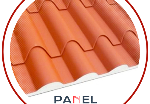 Panel tipo teja Metcoppo aislante.